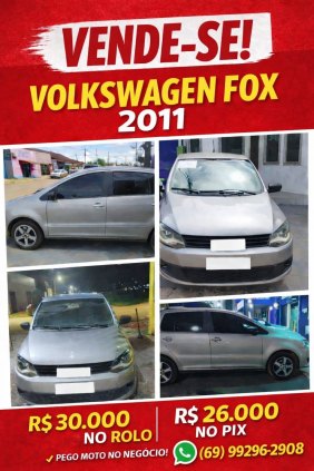 VENDE SE ESTE FOX 1.0 2010/2011.  Carro está em RONDÔNIA. 