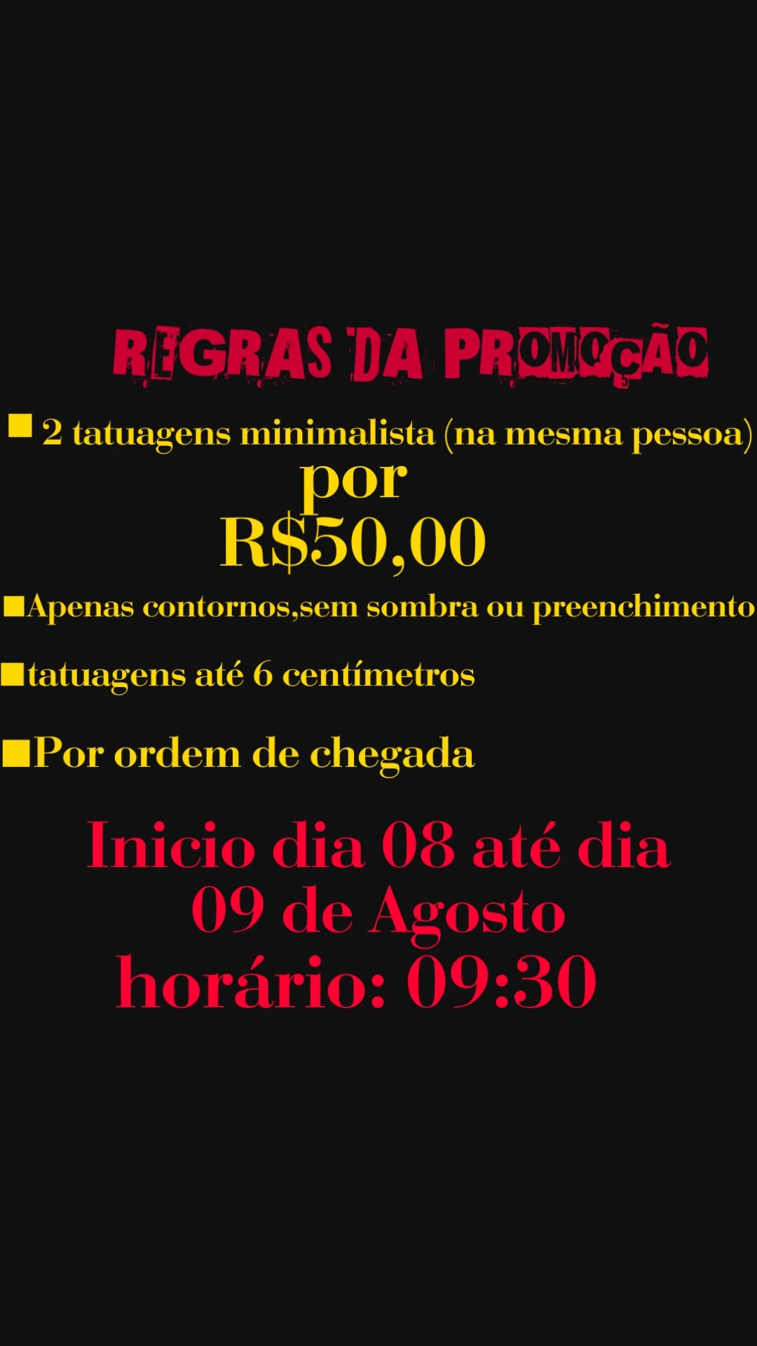 Promoção 2 tatuagens minimalista 