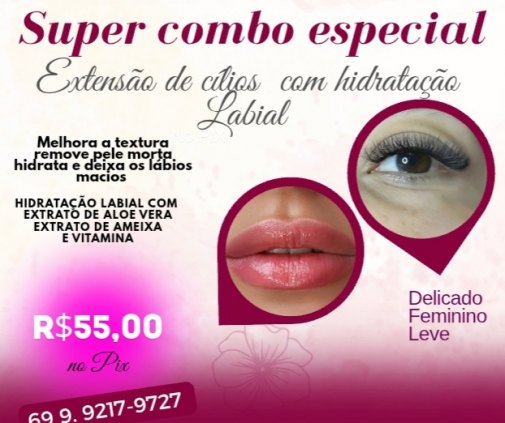 Cílios  maias hidratação Labial 