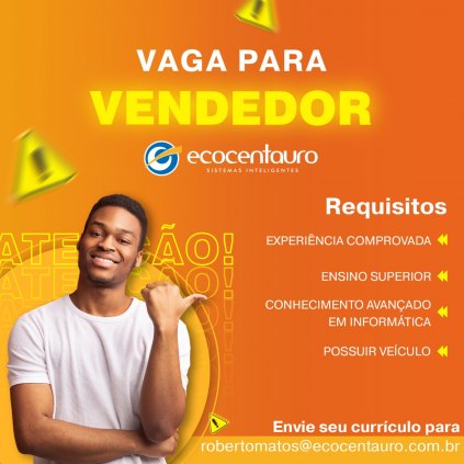 Vaga para Vendedor de Software