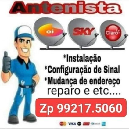 Técnico em antenas via satélite e cameras em geral, instalação e manuntenção.
