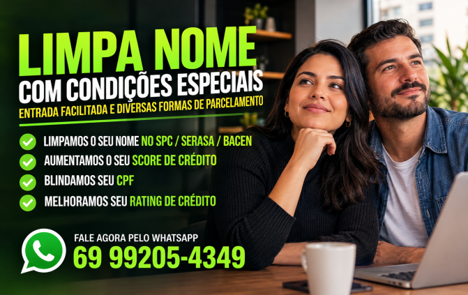 LIMPA NOME COM CONDIÇÕES ESPECIAIS ! 