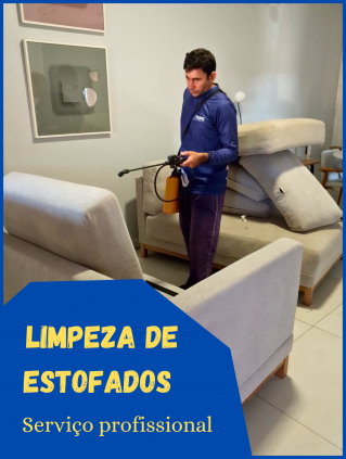 Limpeza e sanitização de estofados 