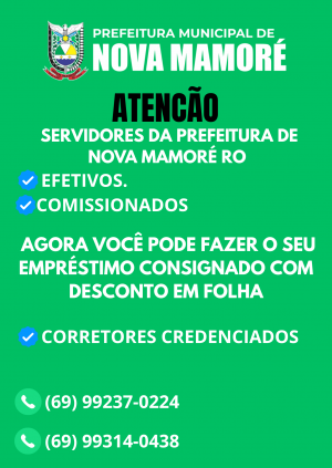 SERVIDORES DA PREFEITURA DE NOVA MAMORÉ 