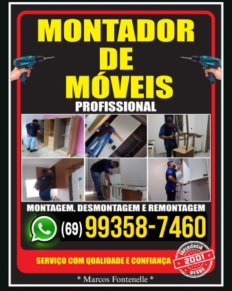 Montador de Móveis Profissional "PREMIUM" QUALIDADE E CONFIANÇA DESDE 2001