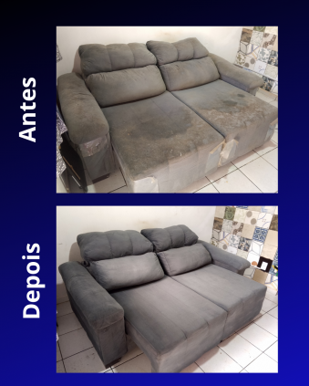 Higienização e limpeza de sofás 