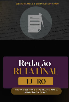 TJRO - APOSTILA REDAÇÃO CONCURSO TJRO - EBOOK COM 20 MODELOS + 20 ESQUELETOS + 20 TEMAS + CURSO TEÓRICO