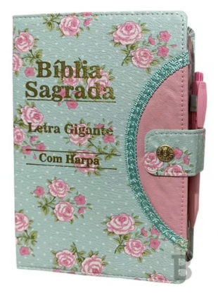 🌱 Bíblia Sagrada Feminina Letra Gigante com Harpa. 