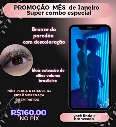 Bronze artificial +cílios brasileiro 