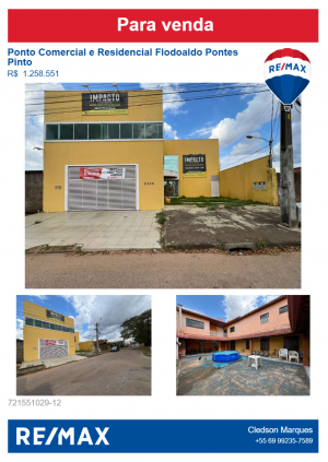 Ponto Comercial e Residencial Flodoaldo Pontes Pinto