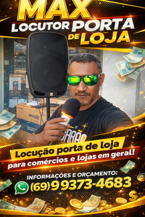 Ação Locutor Porta de Loja