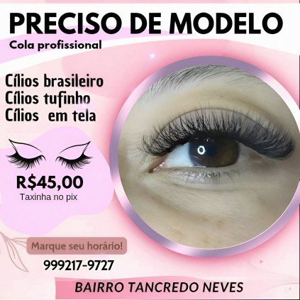 Preciso de Modelo para cilios 