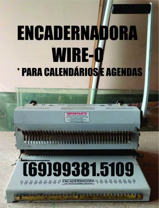 ENCADERNADORA WIRE-O PARA CALENDÁRIOS E AGENDAS