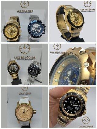 Relógios de Prestígio à Venda – Invicta, Rolex, Bvlgari e Mais!