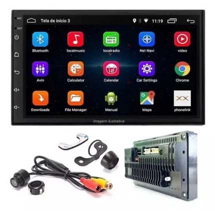 Multimídia WINTEC 7P FULL TOUCH 7023 BT MP5 instalação grátis 350,00