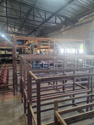 ESTRUTURA METALICA 3 X 1.50 , TOTALIZANDO 17 PEÇAS 