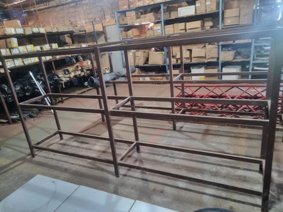 ESTRUTURA METALICA 3 X 1.50 , TOTALIZANDO 17 PEÇAS 