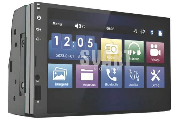 MULTIMIDIA 7P MP5 BT MARCA SVART S600B NOTA FISCAL E GARANTIA DE 01 ANO r$ 350,00 MONTAGEM GRATIS 