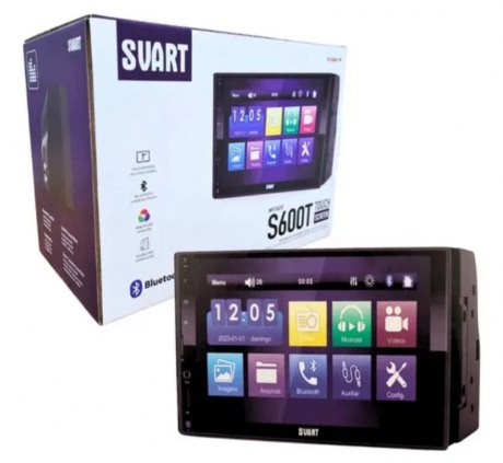 MULTIMIDIA 7P MP5 BT MARCA SVART S600B NOTA FISCAL E GARANTIA DE 01 ANO r$ 350,00 MONTAGEM GRATIS 