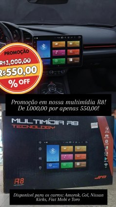 Multimídia WINTEC 7P FULL TOUCH 7023 BT MP5 instalação grátis 350,00
