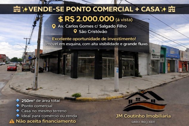 PONTO COMERCIAL COM CASA 