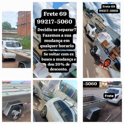Frete com Carro+Carretinha em Porto velho-Ro