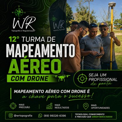 CURSO DE MAPEAMENTO AEREO COM DRONE