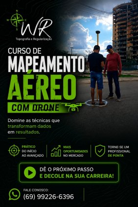 CURSO DE MAPEAMENTO AEREO COM DRONE