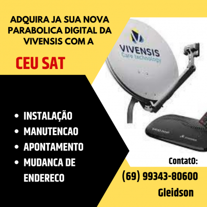 Técnico em instalação de antenas via satélites e parabólicas digital