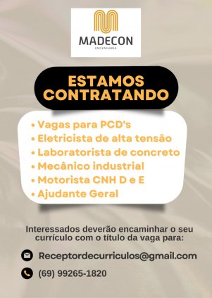 VAGAS DE EMPREGO 