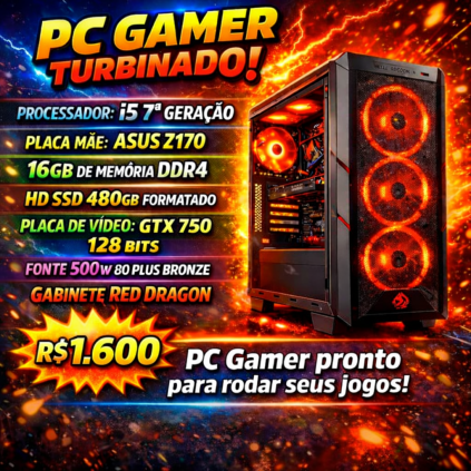Pc gamer i5 (7ª geração) para vender logo!!