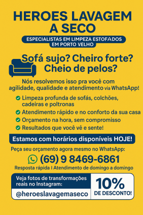 Limpeza de estofados 