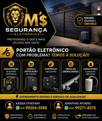 Manutenção em motor para portão 