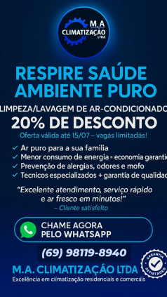 Limpeza Profissional de Ar-Condicionado – Residencial e Comercial! 