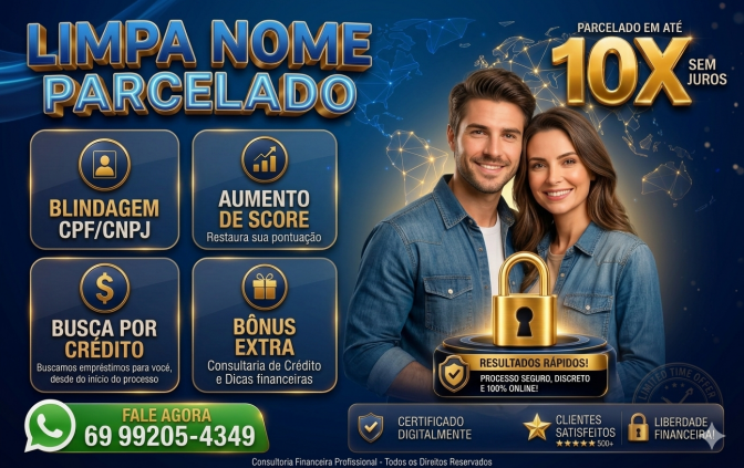 LIMPA NOME PARCELADO EM ATÉ 10 X