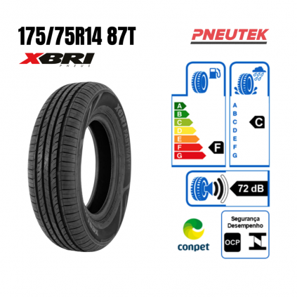 PNEU 175/75 ARO 14 XBRI MONTAGEM GRATIS 299,00