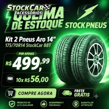 PNEU 175/75 ARO 14 T GOL /CELTA/ SAV / STRADA ETC.. R$ 250,00 MONTAGEM GRATIS   