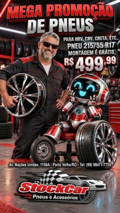 PNEU 265/70 R16 MIXTO MONTAGEM GRATIS R$ 649,00 