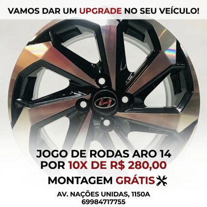 JOGO DE RODAS ARO 14 