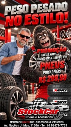 PNEU 175/75 R14 GOL ROUTEWAY RADIAL IMETRO E NOTA FISCAL MONTAGEM GRATIS R$ 220,00