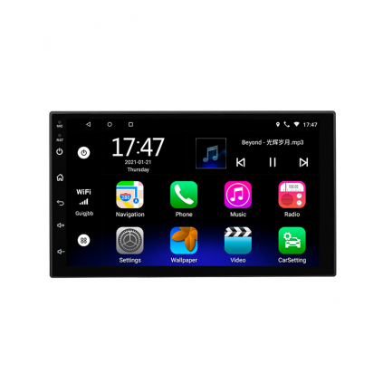 MULTIMIDIA WINTECH QLED DISPLAY CAR PLAY ANDROID AUTO 9P COM CHIP  OCTA CORE USI 8581 